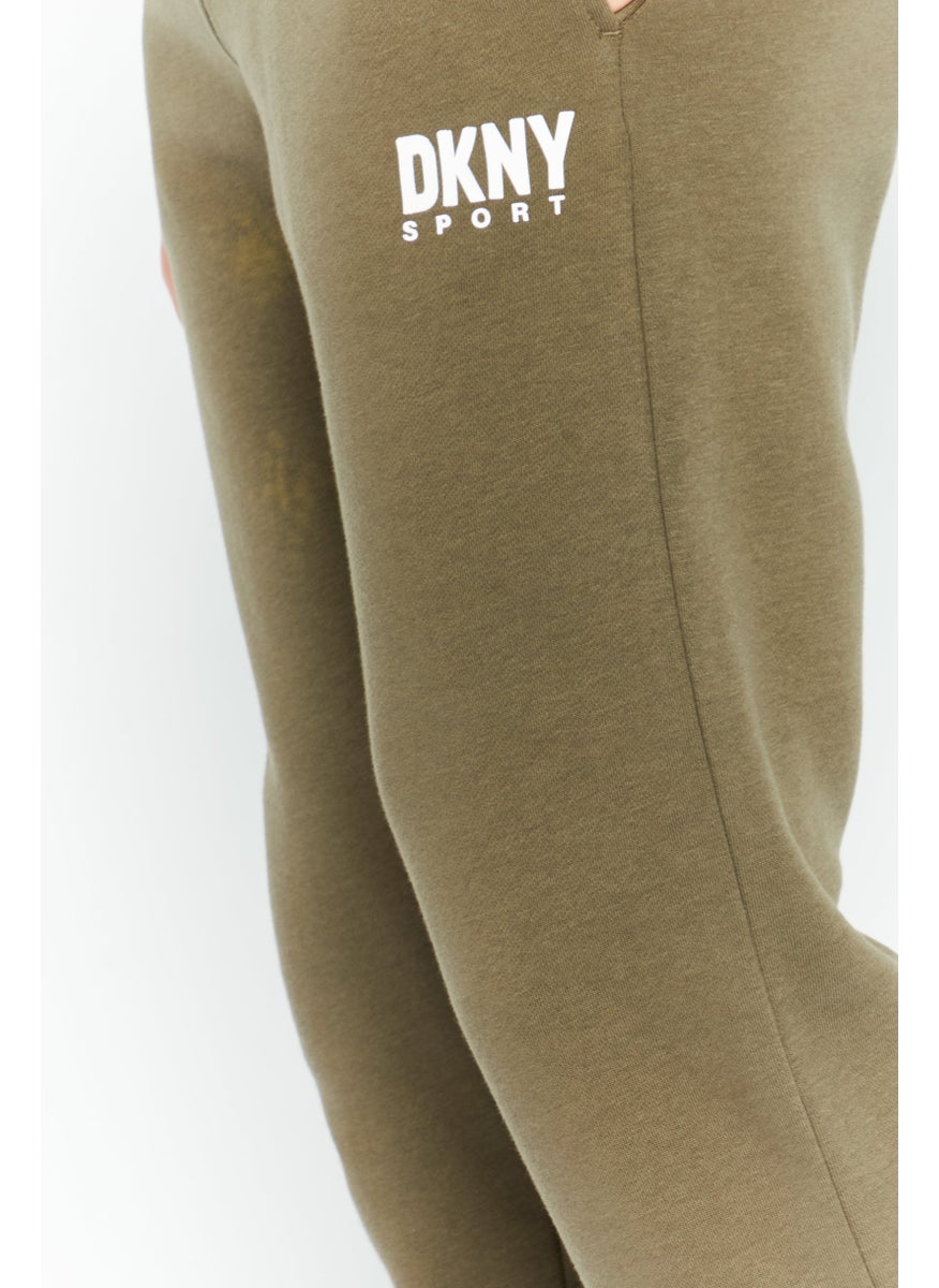 DKNY Sport Men Sportswear Fit Brand Logo Outdoor Sweatpants, Olive  - Image 3