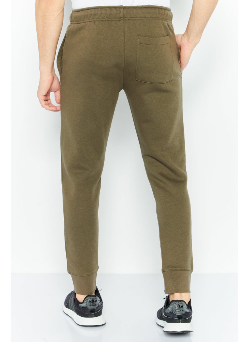 DKNY Sport Men Sportswear Fit Brand Logo Outdoor Sweatpants, Olive  - Image 4