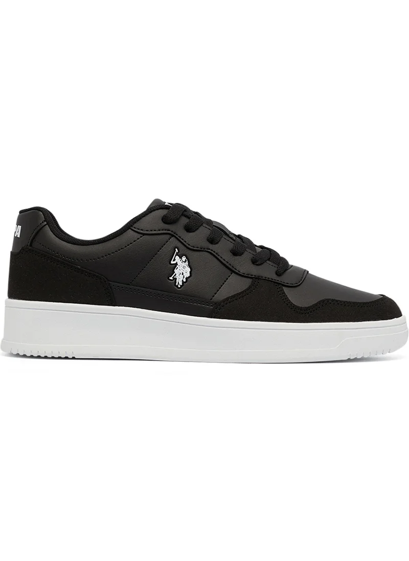 U.S. Polo Assn. Women's Black Low-Top Sneakers - High-Quality Sole for Everyday Look