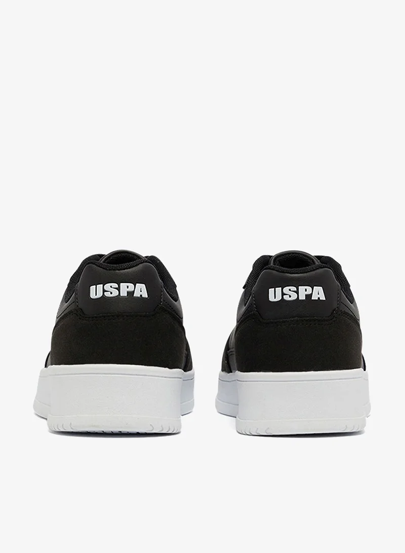 U.S. Polo Assn. Black Women's Black Low-Top Sneakers - High-Quality Sole for Everyday Look Shoes for Women | Best Price UAE