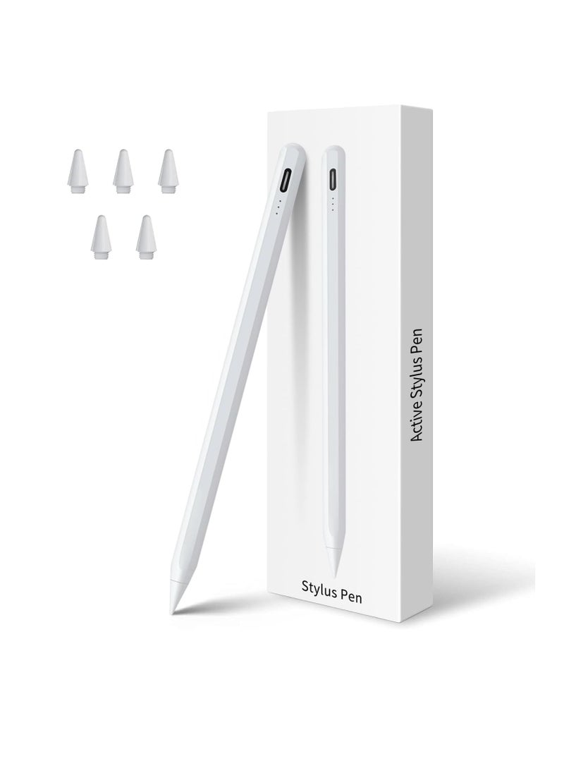 Generic - Stylus Pen for iPad 10th&9th Generation,Fast Charge for Apple iPad Pencil with Palm Rejection,Compatible with 2018-2024 iPad10/9/8/7/6 Gen,iPad Pro 13" M4/12.9"/11",iPad Air 3/4/5/M2,iPad Mini 5/6 - Image 1