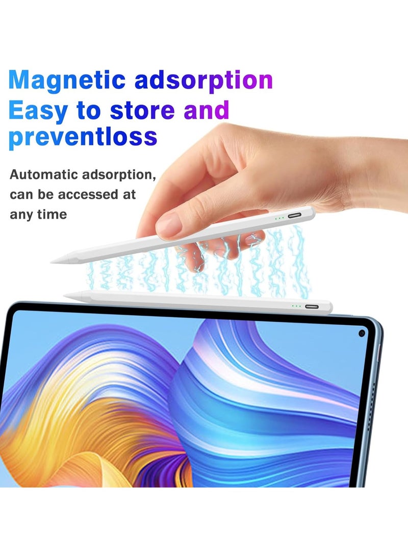 Generic - Stylus Pen for iPad 10th&9th Generation,Fast Charge for Apple iPad Pencil with Palm Rejection,Compatible with 2018-2024 iPad10/9/8/7/6 Gen,iPad Pro 13" M4/12.9"/11",iPad Air 3/4/5/M2,iPad Mini 5/6 - Image 1