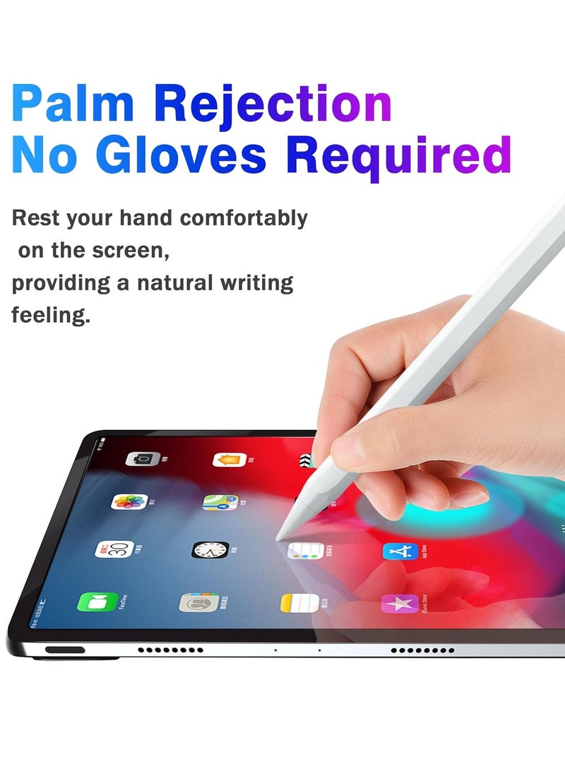 Generic - Stylus Pen for iPad 10th&9th Generation,Fast Charge for Apple iPad Pencil with Palm Rejection,Compatible with 2018-2024 iPad10/9/8/7/6 Gen,iPad Pro 13" M4/12.9"/11",iPad Air 3/4/5/M2,iPad Mini 5/6 - Image 1