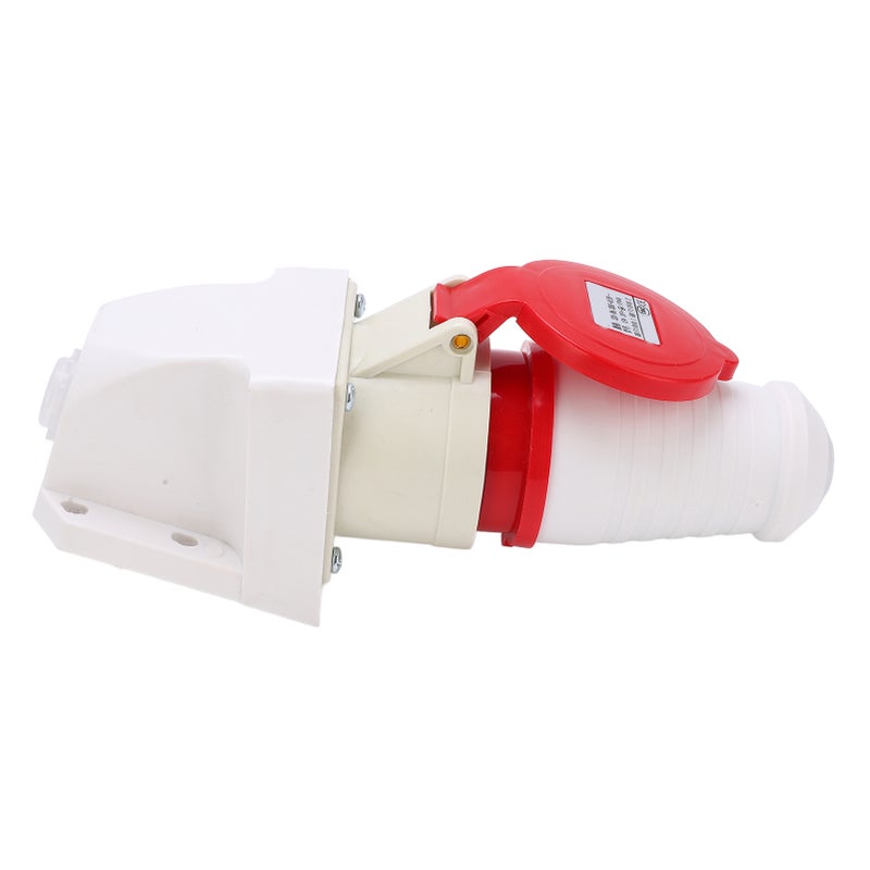 Industrial Plug Socket 380415V 32A 4Pin 3P+E IP44 Waterproof Surface Mounted for Construction Sites - Image 2