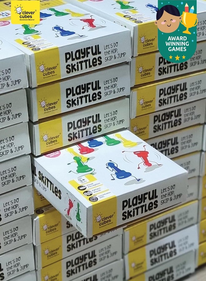 Clever Cubes Playful Skittles Educational Games for 2 to 4 Year Old Kids. Perfect for Birthday Return Gifts. Activity Games., Multicolor - Image 2