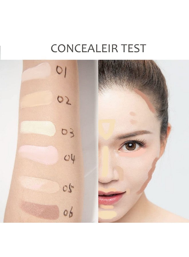 BliBling Concealer Contour Palette, 6 In 1 Color Correcting Concealer Contour Makeup Palette, Contouring Foundation Highlighting Makeup Kit for Dark Circles, Blemish With 2 Packs Brush (2#) - Image 2