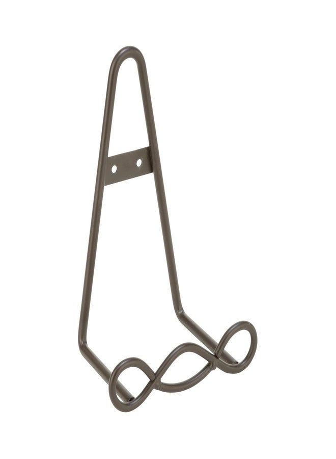 Tripar Large Brown Loop Design Steel Wall Rack for Plates, Artwork, Tiles and Books, Vintage Wall Hooks - Image 1