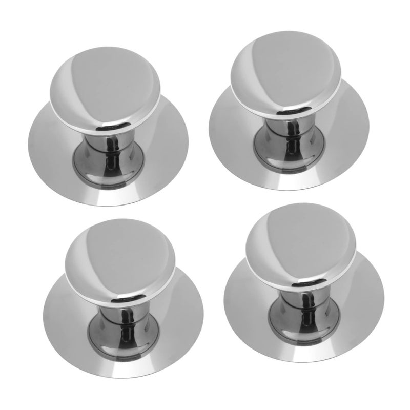 PRETZYOOM 4 Pcs Stainless Steel Pot Lid Knobs Anti Scald Cookware Handle Replacement - Image 2