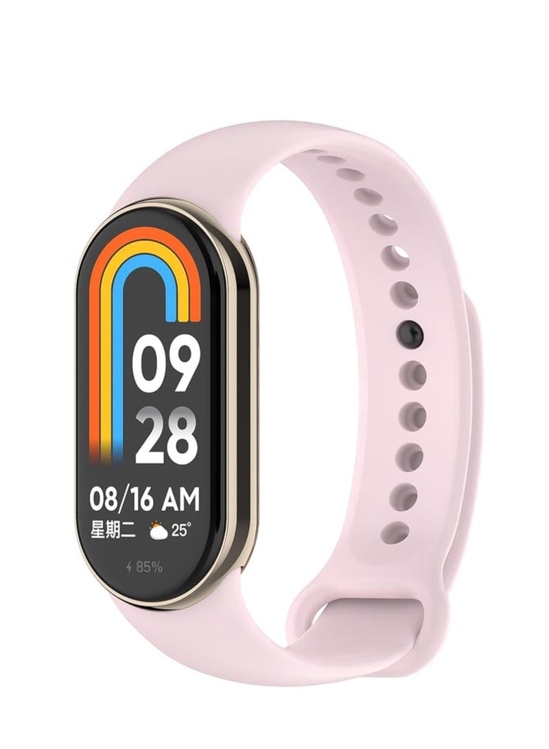 Band Compatible with Xiaomi Mi band 9 / Xiaomi Mi band 8 Replacement Band, Silicone Skin-Friendly Wrist Strap Adjustable Sports Wristbands for Women Men Xiaomi Band 8/9 Bracelets - Image 1