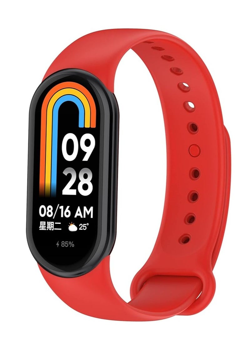 Band Compatible with Xiaomi Mi band 9 / Xiaomi Mi band 8/10 Replacement Band, Silicone Skin-Friendly Wrist Strap Adjustable Sports Wristbands for Women Men Xiaomi Band 8/9 Bracelets - Image 1