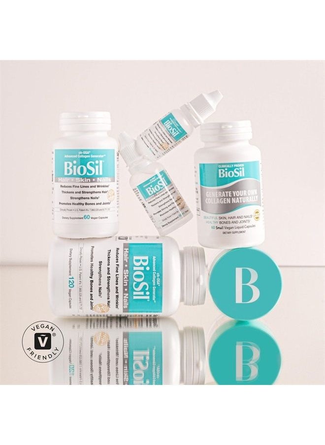BIOSIL - Collagen Generator - 60 Liquid Capsules - with Patented ch-OSA Complex - Generates & Protects Your Own Collagen - GMO Free - 60 Servings - Image 1