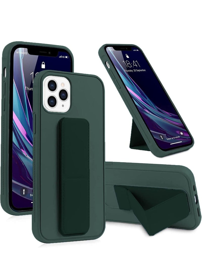 Case for iPhone 14 Pro Max, Back Stand Case with Magnet Holder Hand Grip Magnetic Car Mount Anti Scratch Shockproof Cover Case for iPhone 14 Pro Max (iPhone 14 Pro Max, Green)