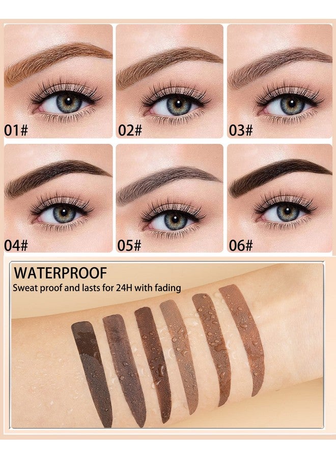 LYSdefeu Waterproof Tinted Eyebrow Gel Dark Brown & Clear Brow Setting Glue Liquid Mascara Eye Brow Cream Long Lasting Smudgeproof Brow Filler Makeup Setbrow Fast Sculphalloween Thanksgiving For Girl 04 - Image 5