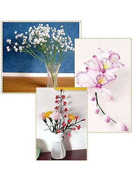 UPHAAR UPHAAR 2mm Diameter Dark Green Floral Paper Wrapped Wire 12 inch Floral Stem Wire DIY Floral Accessories 75  - Image 5