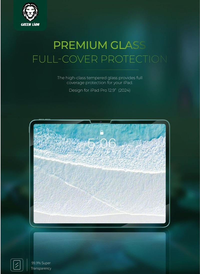 GREEN LION iPad Air 13" Screen Guard / Anti-Scratch / Anti-Fingerprint /Anti Broken / Case Friendly / Precise Touch / Oleophobic Coating - Clear - Image 4
