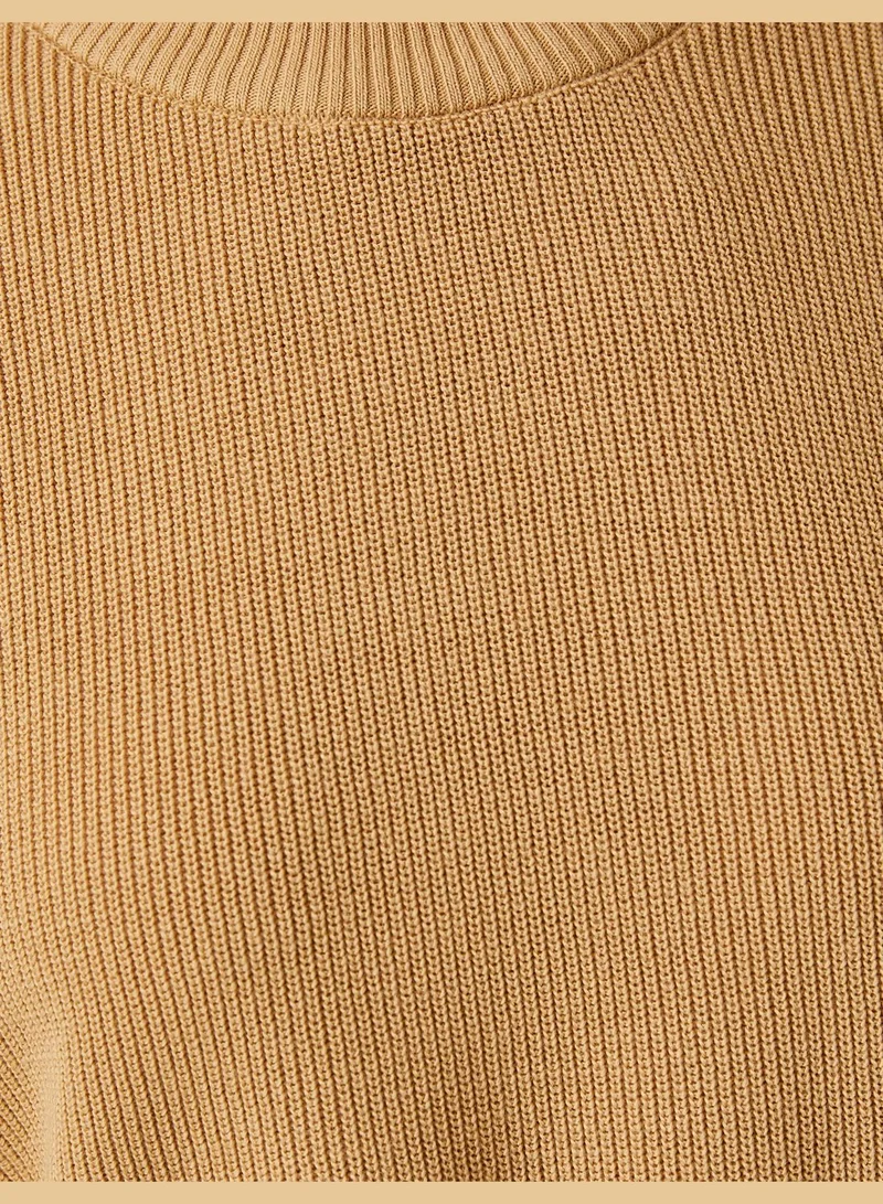 KOTON Crop Sweater Crew Neck