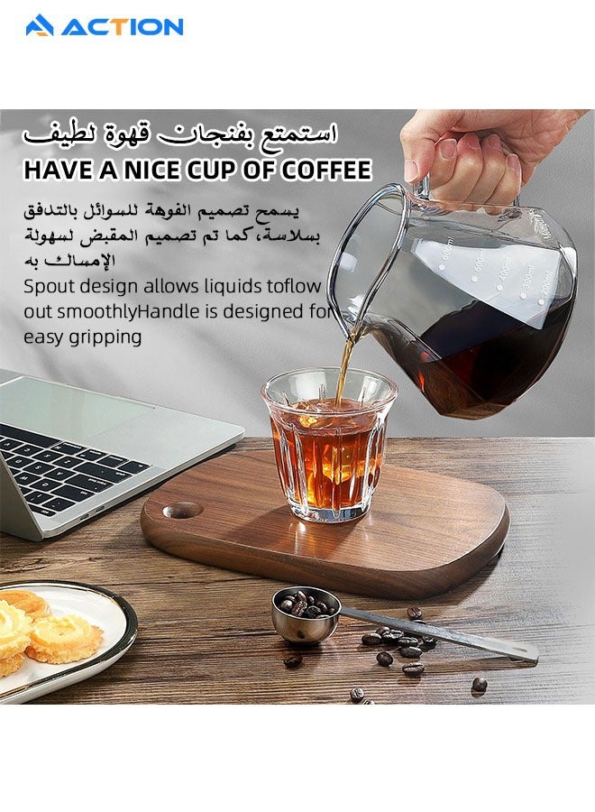 ACTION V60 Coffee Machine Drip Brew Set 3 Piece Coffee Brewing Kit for Home Kitchen Daily Use Gift - Image 4
