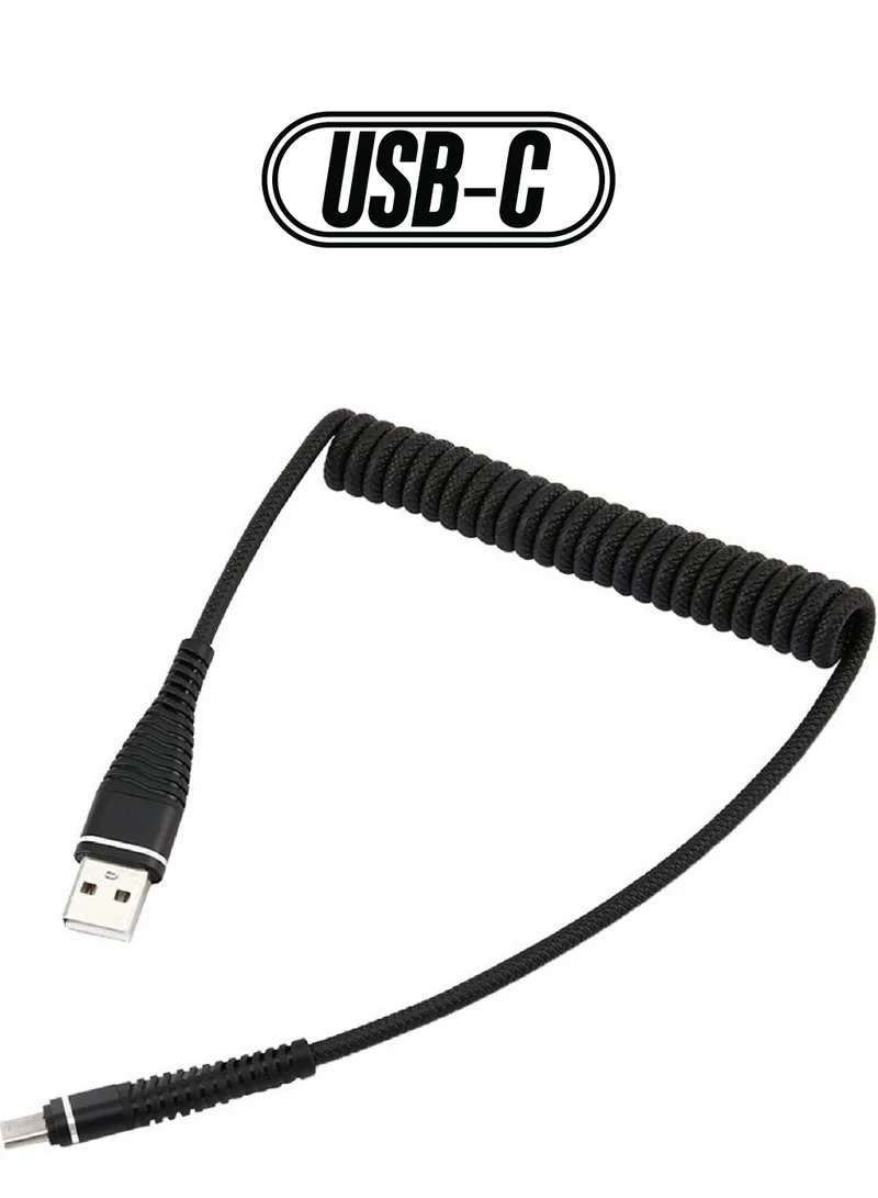 CONCORD Sprange T-Springy Type-C USB Charging and Data Cable 3.1A 1.2 m Pra