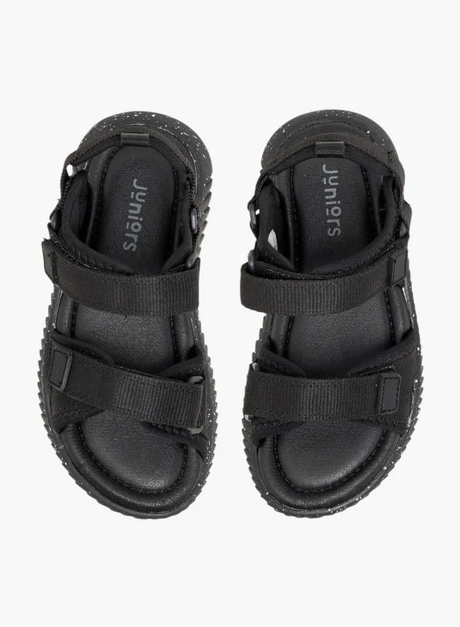 جونيورز صنادل أولاد بحزام سادة بإغلاق لاصق