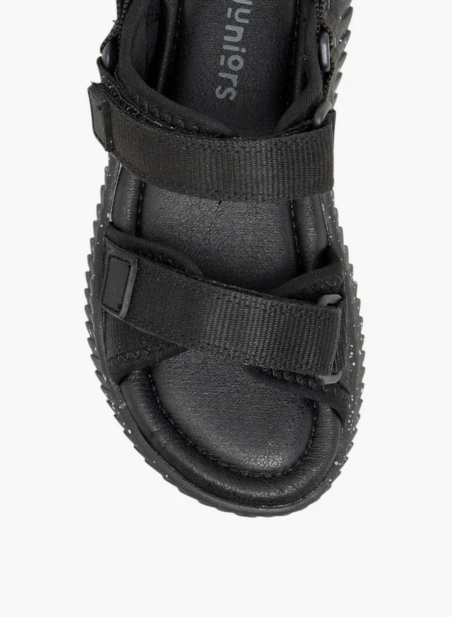 جونيورز صنادل أولاد بحزام سادة بإغلاق لاصق