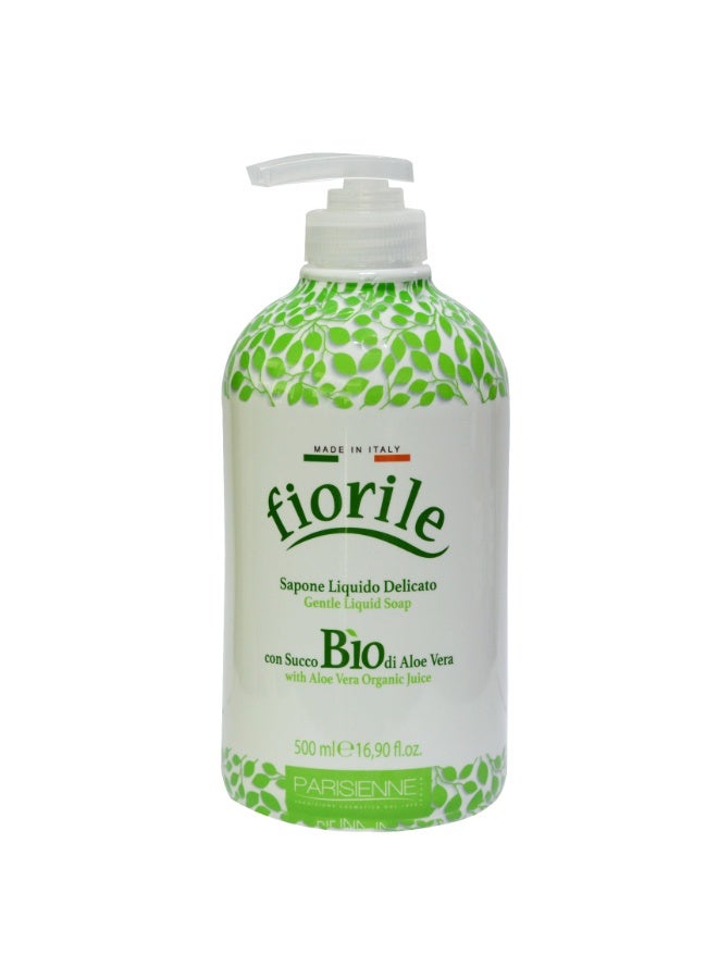 fiorile Parisienne Liquid Soap Bio Aloe Vera 500ML | Gentle Hydration & Daily Skin Care | | Hand Wash | Germ Protection & Deep Cleansing | Soothing benefits of natural aloe vera - Image 1