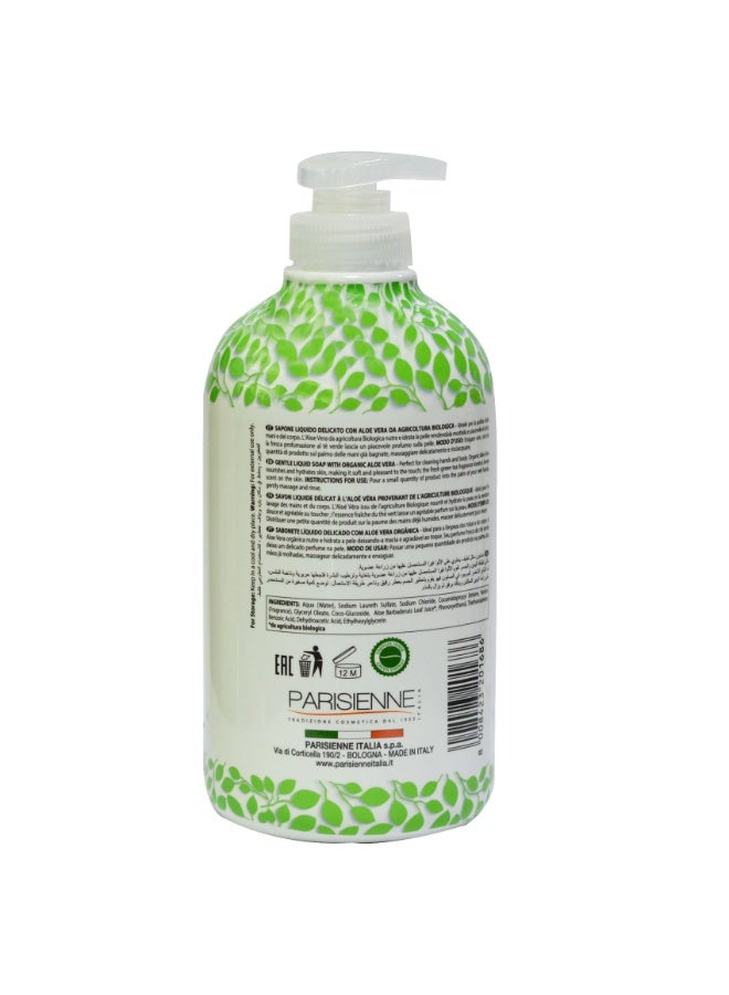 fiorile Parisienne Liquid Soap Bio Aloe Vera 500ML | Gentle Hydration & Daily Skin Care | | Hand Wash | Germ Protection & Deep Cleansing | Soothing benefits of natural aloe vera - Image 2