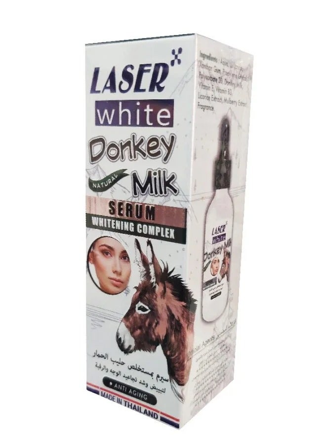 ليزر وايت Donkey Milk Whitening Complex Anti Aging Serum 30ml - Image 1