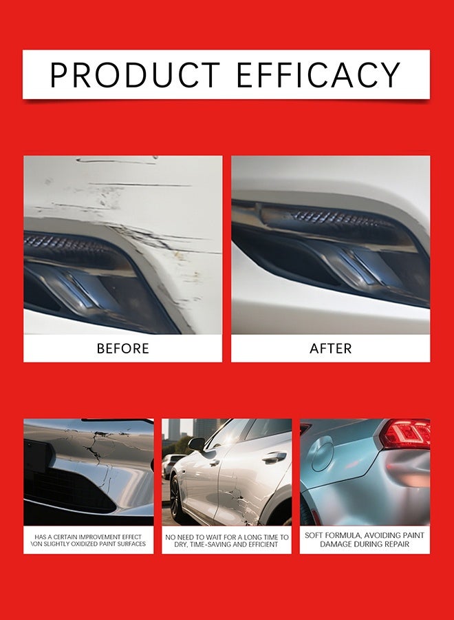 Homonth Car Scratch Remover - Professional Deep Cleaning Restorer | Time Saving Paint Light Scratch Remover Wax for Car for Polishing Maintenance Care Automotive Truck Rv SUV Exterior Bumper - Image 2