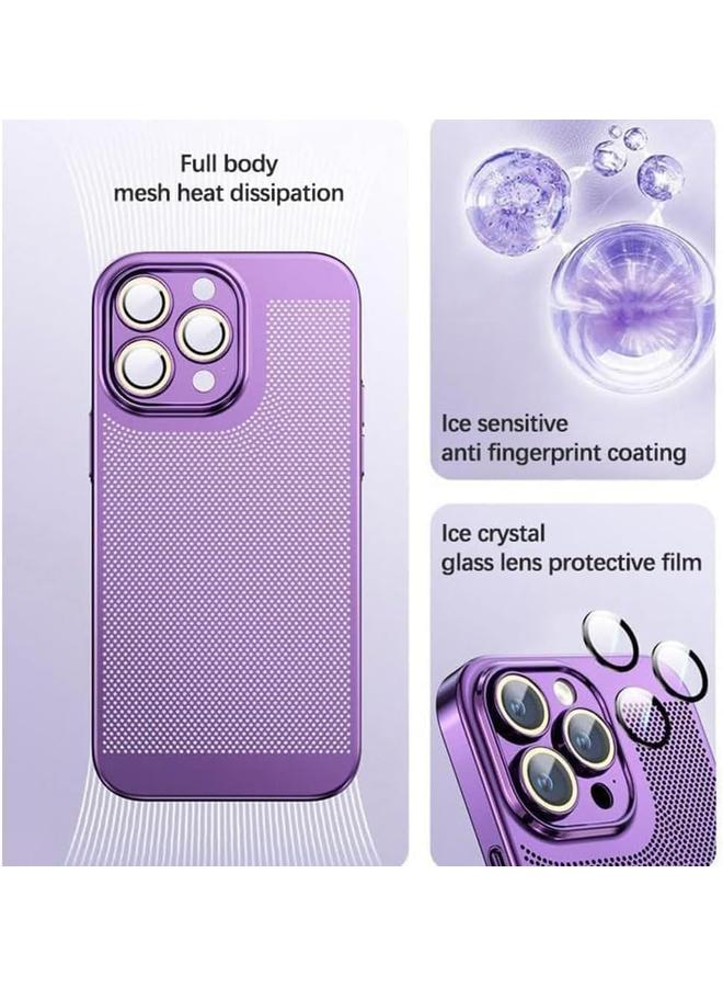 S-TOP Case For iPhone 15 Pro Max Fine Mesh Cooling Phone Case - Image 5