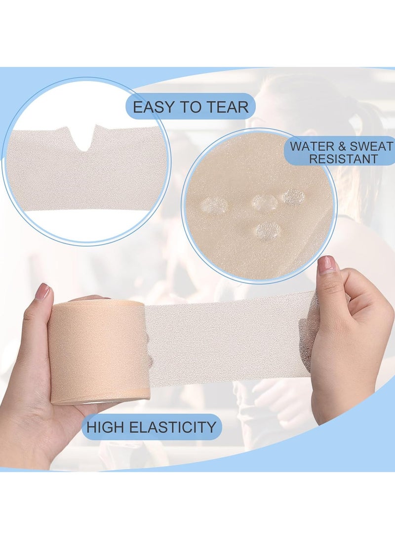 Mmmon 2 Pack Athletic Pre Wrap Tape & Self Adhesive Bandage, Premium Athletic Tape Easy Tear Sports Foam Bandage, Sport Pre wrap Athletic Tape for Ankles Wrists Hands Elbows and Knees - Image 4