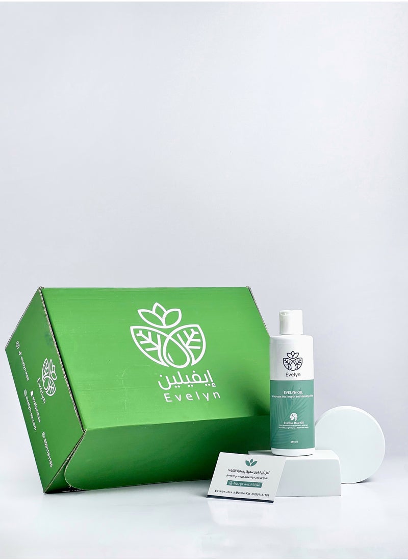 EVELYN - EVELYN High Quality Oil anti - Hair loss Nourishing  for Dry  hair Effective in Regrowing Hair for thick hair, Composed of Herbs and Natural oils Rich in Vitamin E, B Complex and Protein 250 ml - Image 1