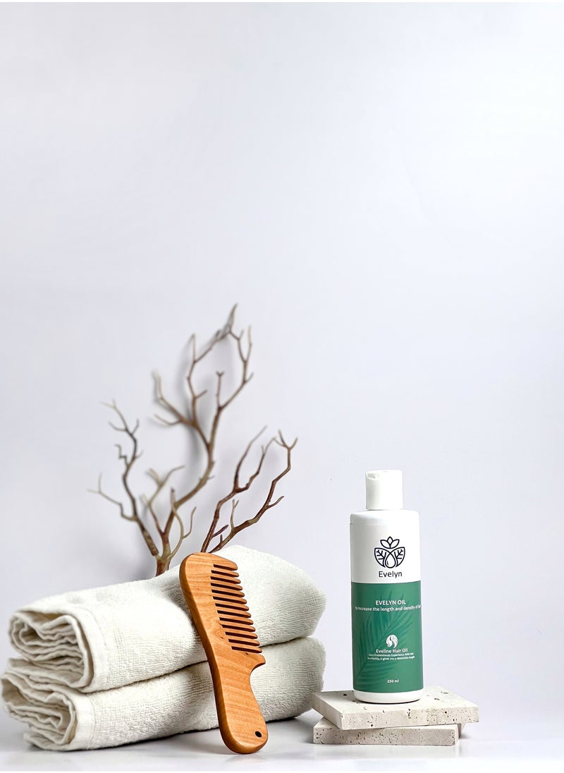 EVELYN - EVELYN High Quality Oil anti - Hair loss Nourishing  for Dry  hair Effective in Regrowing Hair for thick hair, Composed of Herbs and Natural oils Rich in Vitamin E, B Complex and Protein 250 ml - Image 1