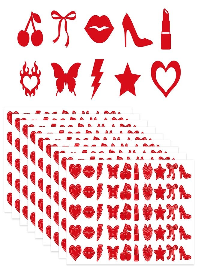 CRASHOT Tanning Bed Stickers, 500 Pcs Conquette Body Art Decals, Waterproof Self Adhesive Tanning Stickers for Women Summer Beach Sunbathing - Image 1