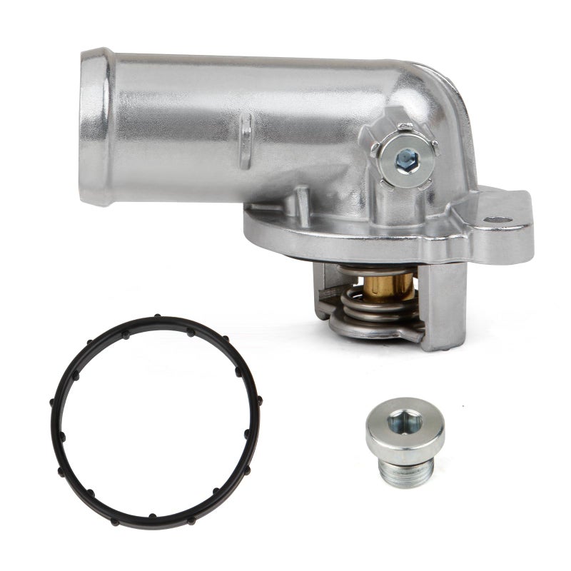 MITZONE Upgrade Aluminium Thermostat Housing Assembly Compatible with 20112021 Jeep Dodge RAM Chrysler 36L 32L V6 Vehicles 200 Town Country Avenger Grand Caravan Cherokee