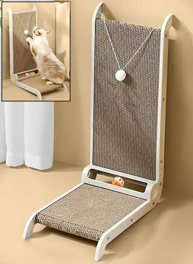 ZCM-HAPPY Durable Big L-Shaped Cat Scratching Board Wear-Resistant, Anti-Chip, and Scratch-Resistant Corrugated Paper Claw Grinding Solution - Image 1