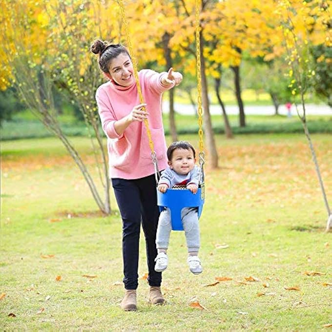 RAINBOW TOYS BABY SEAT FOR KIDS SAFETY BLUE COLOR COLOR SET WITH CHAIN RW-13126B - Image 3