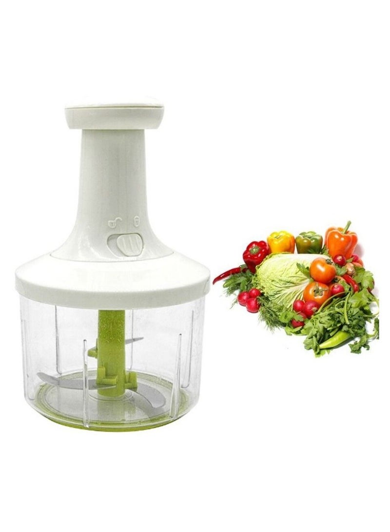 قطاعة خضروات يدوية، كسارة ثوم، مطحنة لحم، مفرمة طعام صغيرة، مطحنة لحم فواكه، ضغط يدوي - Image 4