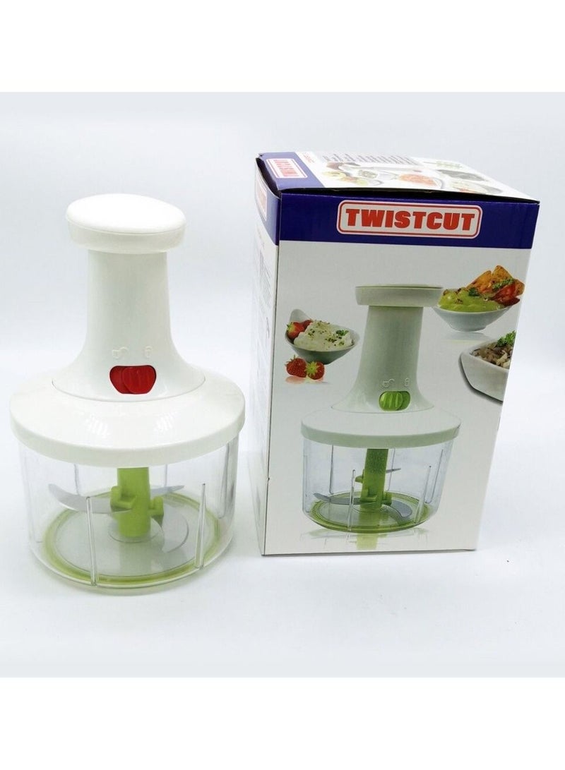 قطاعة خضروات يدوية، كسارة ثوم، مطحنة لحم، مفرمة طعام صغيرة، مطحنة لحم فواكه، ضغط يدوي - Image 1