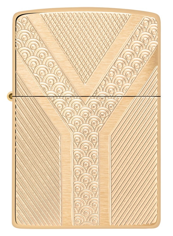 Zippo Ae401574 168 علم جنوب أفريقيا درع نحاسي مصقول ولاعة مقاومة للرياح - Image 2