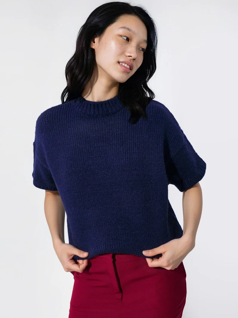 هيكاب Relaxed Fit Crew Neck Knitwear Sweater
