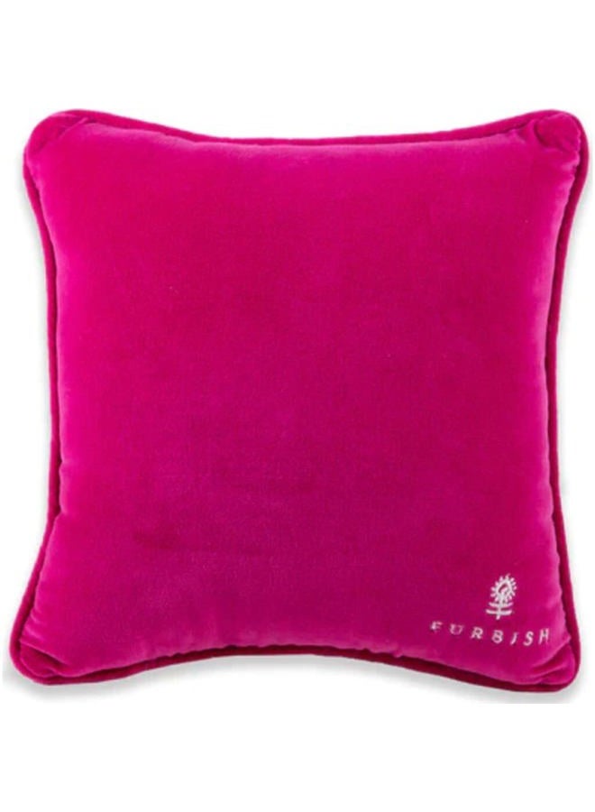 Furbish Handmade Needlepoint Decorative Throw Pillow - Mom I Am A Rich Man - 10" x 10" - Custom Designer Hand Embroidered Pillow - Image 2