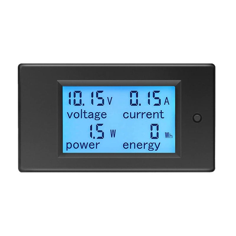 KETOTEK Amp Volt Watt Kwh Meter Tester Panel Digital 4 in 1 Ammeter Voltmeter Multimeter 12V DC 65100V 20A Voltage Current Power Energy Usage Monitor LCD Display Car Motorbike Solar