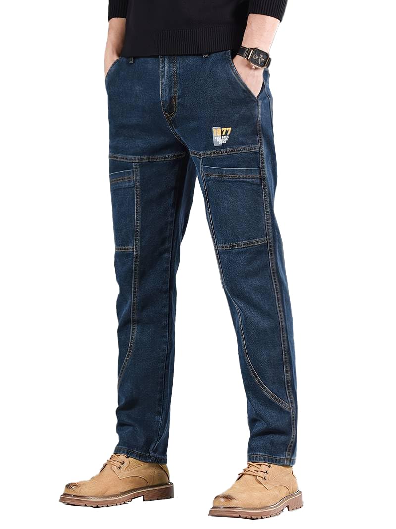 TOPLOT Men Jeans | Stylish Denim Look | Regular Fit Design | Comfortable Wear Structure | Trendy Look Styling | Easy Movement Fit | Perfect for Casual & Everyday Wear (5213_38_Blue) - Image 5