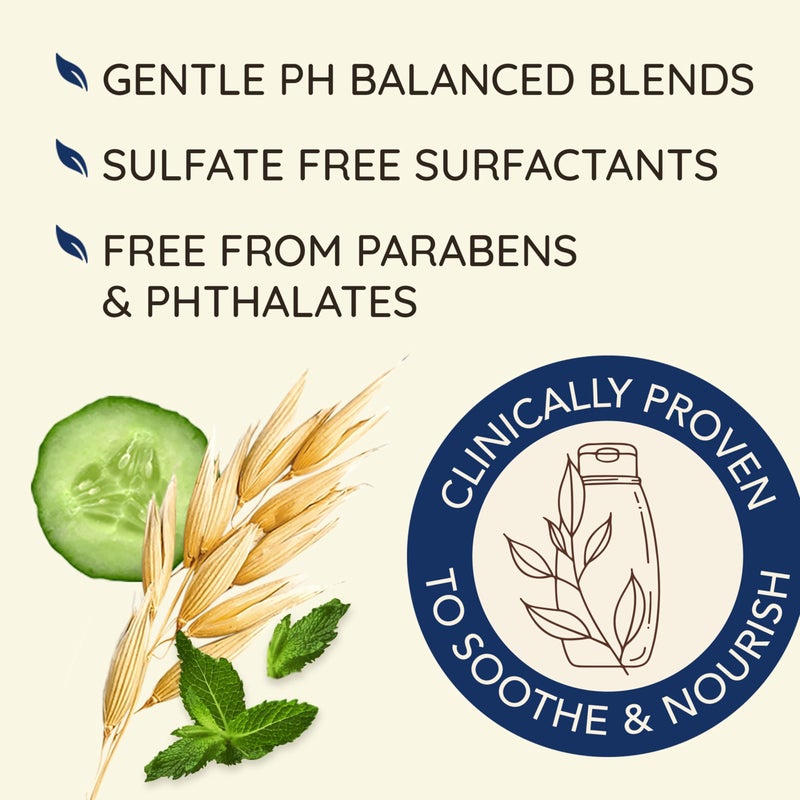 Aveeno, Fresh Greens Blend Sulfate-Free Shampoo with Rosemary, Peppermint & Cucumber to Thicken & Nourish, Clarifying & Volumizing Shampoo for Thin or Fine Hair, Paraben-Free, 12oz - Image 4