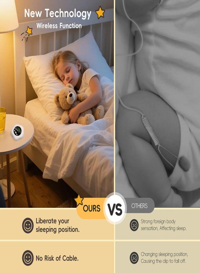 prabensei Wireless Bedwetting Alarm 2026 New Compact & Comfortable Wireless Sensor 3Mode Rechargeable Bed Wetting Alarm for Boys and Girls Includes Progress Card - Image 5