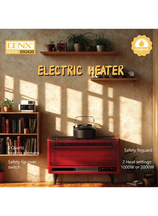 Denx Electric Space Heater – High Power Fast Heating with Adjustable Temperature & Safe Home Use - Image 5