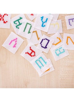 Pllieay 30 Pieces 6 Count Plastic Mesh Canvas Sheets For Embroidery, Acrylic Yarn Crafting, Knit And Crochet Projects (4.1 X 4.1 Inch)  - Image 5