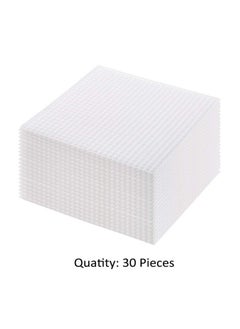 Pllieay 30 Pieces 6 Count Plastic Mesh Canvas Sheets For Embroidery, Acrylic Yarn Crafting, Knit And Crochet Projects (4.1 X 4.1 Inch)  - Image 4