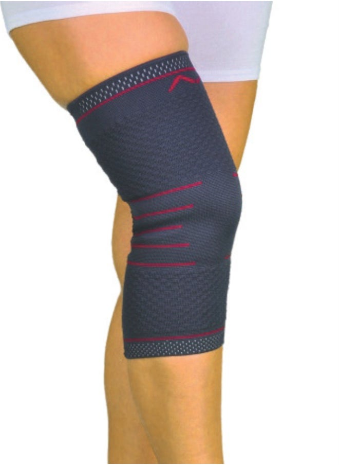 AID PLUS Elastical Knee Support (Large) – Flexible & Comfortable Knee Brace for Pain Relief, Joint Stability, Injury Recovery & Daily Support | Ideal for Work, Walks & Light Activity | SKU: 60274 