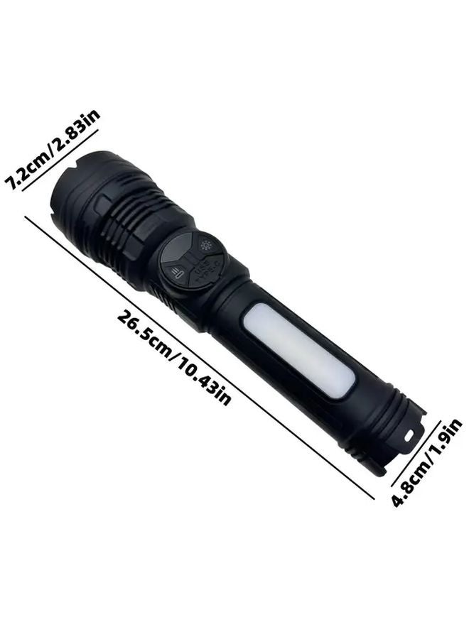 Rechargeable LED Flashlight 3600mAh USB C Large Sidelight 6 Modes Adjustable Strap - Image 4